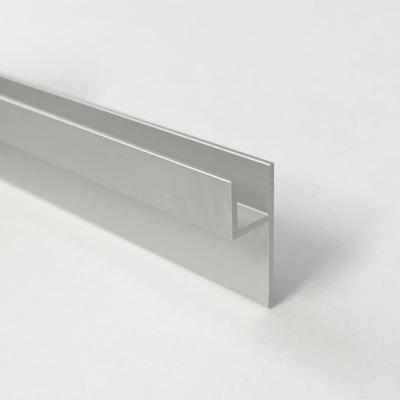 Планка-плинтус алюмин. h-образный серебро, 3м, панель 6мм